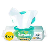 Pampers Pampers Harmonie New Baby Plastic Free műanyagmentes nedves törlőkendő 4x46 db