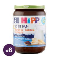 Hipp Hipp BIO jó éjt papi banános-kakaós tejbegríz, 6 hó+ (6x190 g)
