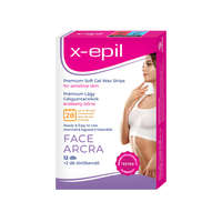 X-Epil X-Epil Prémium lágy gélgyantacsíkok érzékeny bőrre arcra (12 db)