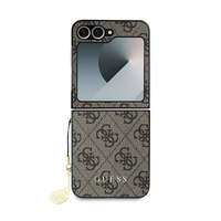 Guess Guess 4G Charm Samsung Galaxy Z Flip 6 / Flip 7 FE hátlap tok, barna
