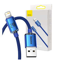 Baseus Baseus Crystal Shine USB-Lightning kábel, 2.4A, 1.2m, kék