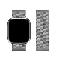 Utángyártott Forcell F-Design FA03 Apple Watch 42/44/45/49mm szíj, ezüst