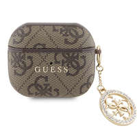 Guess Guess 4G Script PC/PU Charm Apple AirPods 3 tok, barna