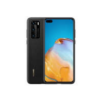 Huawei Huawei P40 Silicone Cover, gyári szilikon tok, fekete