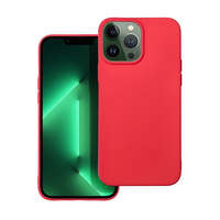 Utángyártott Forcell Soft Apple iPhone 13 Pro Max szilikon tok, piros