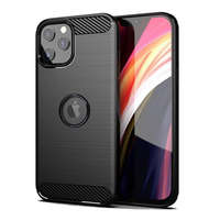 Utángyártott Forcell Carbon hátlap tok Apple iPhone 13 Pro, fekete