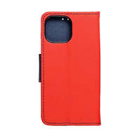 Utángyártott Fancy Apple iPhone 14 Plus flip tok, piros-kék