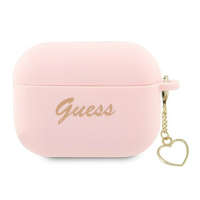 Guess Guess Silicone Charm Heart Apple AirPods Pro 2 tok , rózsaszín