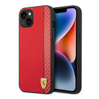 Ferrari Ferrari Carbon Apple iPhone 14 Plus karbon hátlap tok, piros