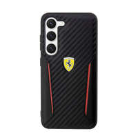 Ferrari Ferrari Carbon Contrast Edges Samsung Galaxy S23+ karbon hátlap tok, fekete