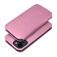 Utángyártott Dual Pocket Xiaomi Redmi Note 12 5G, flip tok, rózsaszín