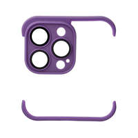 Utángyártott Mini bumper szilikon tok, Apple iPhone 13 Pro, lila