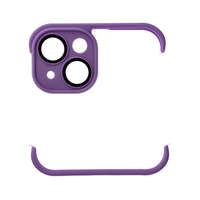 Utángyártott Mini bumper szilikon tok, Apple iPhone 14, lila