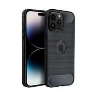 Utángyártott Forcell Carbon hátlap tok, Apple iPhone 15 Plus , fekete