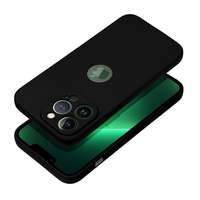 Utángyártott Forcell Soft Apple iPhone 15 Pro Max szilikon tok, fekete
