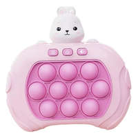 Wooze Elektromos mókás és készségfejlesztő pop it játék, gyerekeknek, elemes, Nyúl forma, Wooze Pop It, rózsaszín
