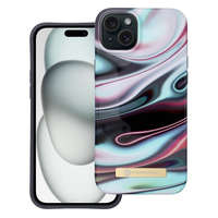 Utángyártott Forcell F-Protect Mirage Apple iPhone 15 Plus Magsafe kompatibilis hátlap tok, absztrakt minta