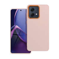 Utángyártott Frame Motorola G84 közepesen ütésálló tok kameravédő kerettel, rózsaszín