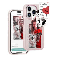Utángyártott E-Ink okos telefontok, programozható NFC kijelzővel iPhone 15 Pro Max, rózsaszín