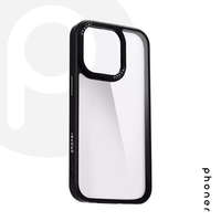 Phoner Phoner Custom Hybrid Apple iPhone 15 hátlap tok, fekete (fekete gombokkal)