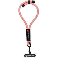 Forcell Forcell F-Design R10X40 csuklóra akasztható telefontartó / csuklópánt, állítható hossz max. 20cm, rózsaszín-fehér