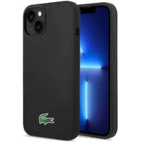 Lacoste Lacoste Liquid Silicone Microfiber Croc Logo MagSafe iPhone 13 / 14 / 15 szilikon tok, fekete