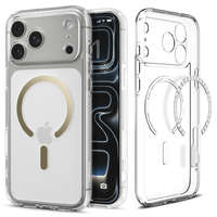 Spigen Spigen Ultra Hybrid MagFit Apple iPhone 17 Pro tok, MagSafe, Clear Gold, átlátszó-arany