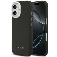 Lacoste Lacoste PU Leather Champs Elysees Apple iPhone 17 MagSafe tok kameravédő peremmel, fekete