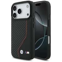 BMW BMW M Carbon Line & Logo Apple iPhone 17 Pro Max MagSafe hátlap tok, fekete-piros