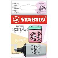 Stabilo International GmbH - Magyarországi Fióktelepe Stabilo Boss Mini Pastellove szövegkiemelő készlet 3 db-os