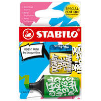 Stabilo International GmbH - Magyarországi Fióktelepe STABILO BOSS MINI by Snooze One szövegkiemelő készlet 3 db-os (zöld, sárga, kék)