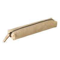 Clairefontaine bőr tolltartó 4x2,5x19 cm, slim, bézs