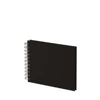 Rössler Soho fotóalbum/scrapbook (14,5x19,5 cm, 20 lap, spirálos, fehér lapok) fekete