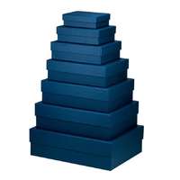 Rössler Papier GmbH and Co. KG Rössler ajándékdoboz (9,5x12,5x4 cm) sötétkék/navy