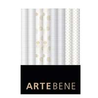 Artebene GmbH Artebene tekercses csomagolópapír (70x150 cm) fehér, arany-ezüst esk.minták, 4-féle 2022 MEGSZŰNT