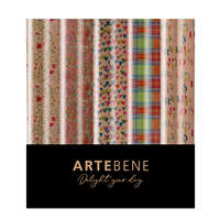Artebene GmbH Artebene tekercses csomagolópapír (70x300 cm) kraft, Happy Birthday, szíves, 5-féle (4)