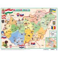 Stiefel könyöklő, Gyerek Mo. közigazgatása / domborzata A3 duo