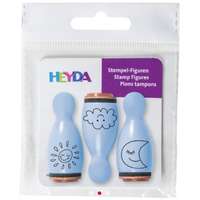 Heyda mini nyomda, 3 db-os, felhő, nap, hold