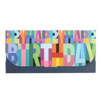 Artebene GmbH Artebene ajándékutalvány tartó (23x11 cm) színes feliratos, Happy Birthday (5)