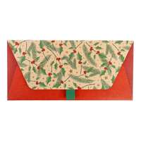 Artebene GmbH Artebene ajándékutalvány tartó (23x11 cm) magyalos karácsonyi (5)