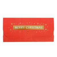 Artebene GmbH Artebene ajándékutalvány tartó (23x11 cm) piros, Merry Christmas karácsonyi (5)