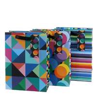 Artebene ajándéktasak (18x25x8 cm) színes absztrakt mintás (5)