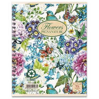 Pigna spirálfüzet, A4, 60 lap, négyzethálós, 8-féle, Nature Flowers