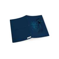 Pigna Monocromo tűzött füzet, A4, 38 lap, vonalas, 4-féle, BLUE