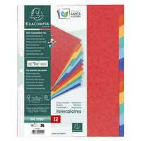 Exacompta Exacompta elválasztó lapok (A4, Maxi, 6 színű) 12db/csomag
