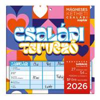 Lizzy Trade Kft. Bizományos Lizzy Hűtőmágneses naptár 2 heti 2026 Családi tervező