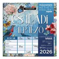 Lizzy Trade Kft. Bizományos Lizzy Hűtőmágneses naptár 2 heti 2026 Anyu tervezője Scrapbook Style