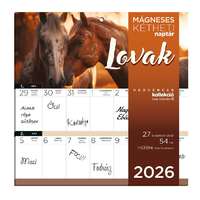 Lizzy Trade Kft. Bizományos Lizzy Hűtőmágneses naptár 2 heti 2026 Lovak