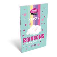 Lizzy Trade Kft. Bizományos Lizzy A6 tűzött zsebnaptár 2026 LOLLIPOP HAPPY RAINBOW