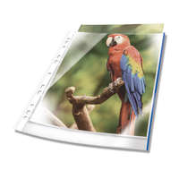 DURABLE lefűzhető tasak A4, víztiszta, kék szegéllyel, 10db/cs